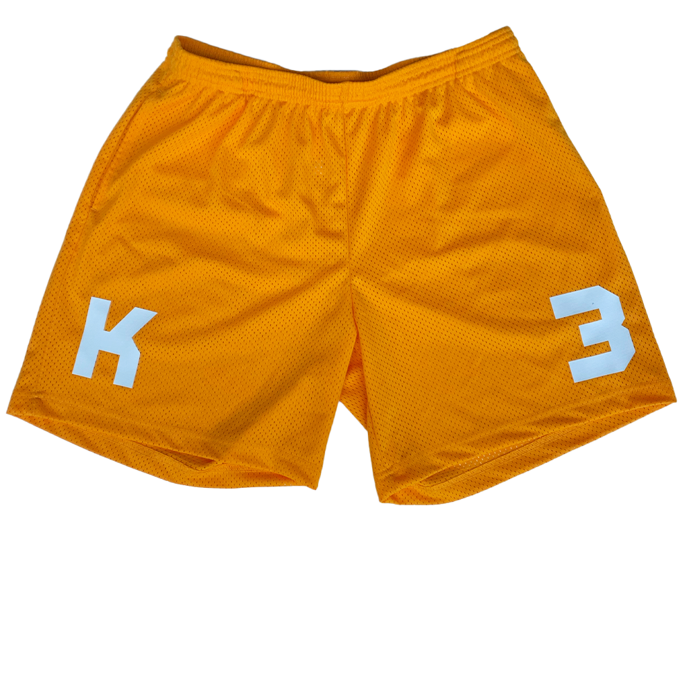 Yellow Mesh Shorts